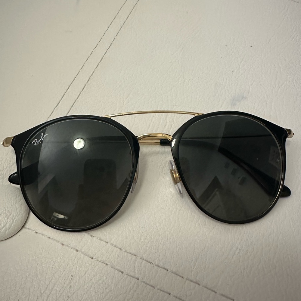Ray-Ban Black and Gold Sunglasses - Picture 2 of 12